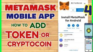 MetaMask Wallet Mobile How to Add a Token in MetaMask Mobile App 4