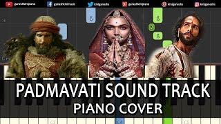 Padmavati Sound Track | Official Trailer | Piano Cover Chords Instrumental By Ganesh Kini