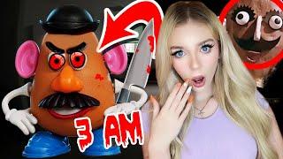 DO NOT PLAY WITH A MR. POTATO HEAD TOY AT NIGHT 3AM.... (IT CAME ALIVE *SCARY*)