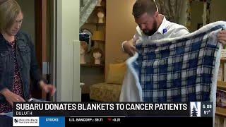 Local dealership donates blankets for cancer patients at Aspirus St. Luke’s