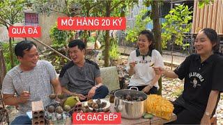 Bạn Thái tập tành kinh doanh ỐC GÁC BẾP được Khương Dừa ủng hộ hết mình, mở hàng 20 ký lấy hên