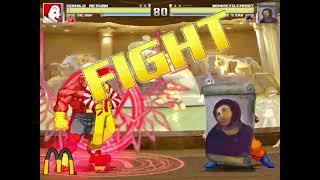 Mugen Random Battles: Donald Return & Evil Sagat Vs Monkey D. Christ & Goku Z to Scrub