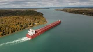 The Edwin H. Gott making a tight turn