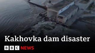 Ukraine dam: Thousands flee floods after dam collapse near Nova Kakhovka - BBC News