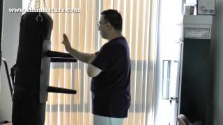 Wing Chun Attachmate Assembly and Demonstration (Solid, Non Swinging Wooden Dummy)