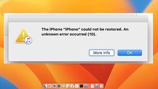 The iPhone Could Not Be Restored An Unknown Error Occurred Error 10 Fix