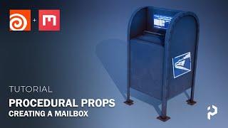 Houdini 18.5 - Procedural Props #3 - USPS Mailbox