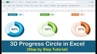 How to WOW Your Boss: 3D Progress Circle in Excel 