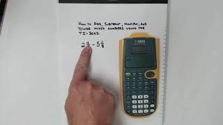 How to... add, subtract, multiply, and divide mixed numbers using the TI-30XS calculator.