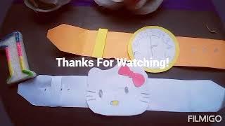 Make paper watch at home.#papercraft #paperwatch #creativity by nusrat