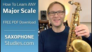 How To Play Any Major Scale On Saxophone (Free PDF)