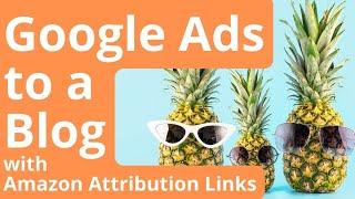 Creating Google Ads for a Blog w/ Amazon Attribution Links | Beyond Amazon PPC w/ External Traffic