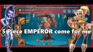 Lords Mobile - 3 PIECE EMPEROR TRY TO BURN MY EMPEROR TRAP! WIN 400k GEMS IF BURN ME!