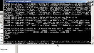 Programming Tutorial  adb exe and SQLite