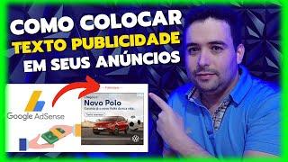 Como Colocar o Nome Publicidade em Cima dos Anúncios do Google Adsense em Blogs e Sites no Wordpress