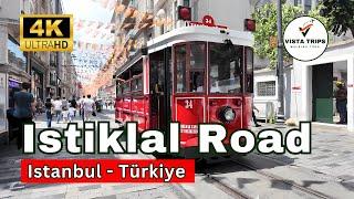 ISTANBUL TURKEY ISTIKLAL STREET 4K WALKING TOUR 2024