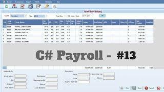 C# - Mini Payroll Application - #13 - Make Own Payroll Software