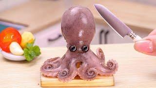 Best Miniature Cooking Yummy Videos | Miniature Octopus Cooking So Spicy   Cooking Videos Recipes