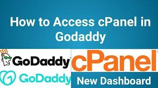 How to Access/Find cPanel in Godaddy Account (New Dashboard 2020)