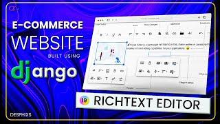 RichText Editor (CKEditor) in Django  |  E-commerce  Website using Django | EP. 19  | Desphixs