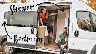 Van Build Conversion Tour 2020 | Ram Promaster camper van tour with Logan & Kelleen