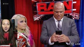 WWE Raw 6/5/17 Kurt Angle backstage is a SAVAGE