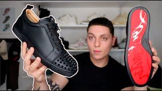 Christian Louboutin Louis Junior Spikes Black Sneaker (Review) + ON FOOT