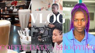 VLOG: Coffee  date in Lusaka, Visiting Multichoice Zambia , First Time on Set   