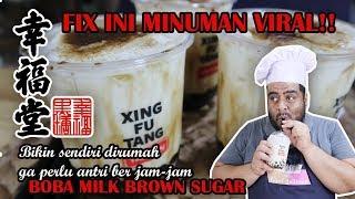 RESEP MINUMAN VIRAL | BOBA MILK BROWN SUGAR ala XING FU TANG UNTUK IDE BISNIS