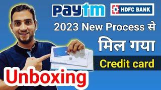 Paytm hdfc bank credit card unboxing | hdfc bank credit card