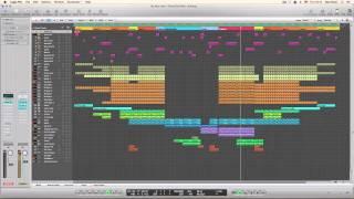 Logic Pro 9. Uplifting Trance Project View [Alex Heat]