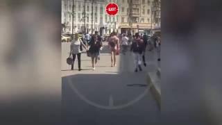 Нудист в центре Москвы