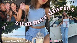 SUMMER DIARIES  fun & productive days in my life, seeing friends, watching BARBIE, & coffee shops