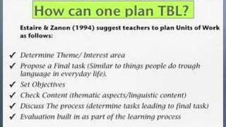 Task Based Learning