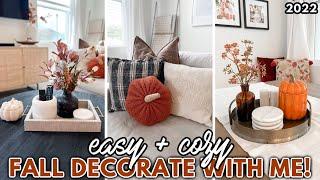 COZY FALL DECORATE WITH ME  | EASY Fall Decorating Ideas For Your ENTIRE HOME! | Home Styling