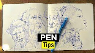 Drawing Tips | Ballpoint Pen & Portrait Sketching
