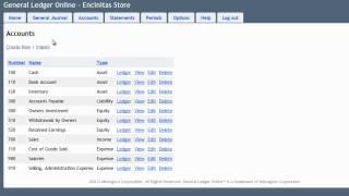 An overview of General Ledger Online