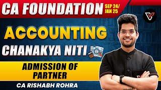 Admission of Partner One Shot | CA Foundation Accounts | Vishwas CA | CA Rishabh Rohra 