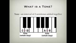 Music Theory Lesson   Tones and Semitones