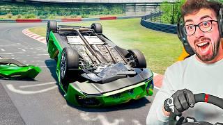 ACCIDENTES REALES en TRACK DAY NURBURGRING  | BeamNG Drive