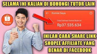 DON'T WRONG THE TUTOR - THIS IS HOW TO SHARE THE SHOPEE AFFILIATE PROGRAM LINK MANY CLICK & ORDER