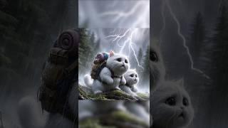 The Tragic Adventure of the Chubby Cats #ai #cat #viral #shorts #trending #sad #cute