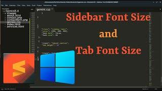 Increase Tab and Sidebar Font Size in Sublime Text (Windows)