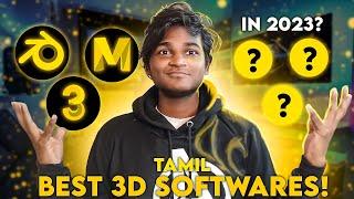 BEST 6 SOFTWARES TO LEARN  3D IN 2023 ! TAMIL.