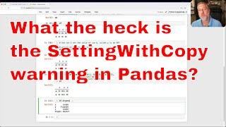 Understanding (and avoiding) the SettingWithCopyWarning in Pandas