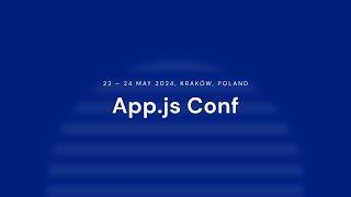 App.js Conf 2024 - Live stream from Day 2