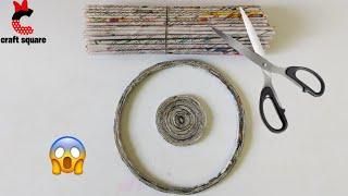 DIY-how to make a newspaper Bird house idea/recycled newspaper/best out of waste/newspaper craft