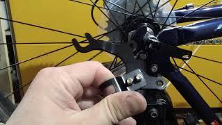 Адаптер дискового тормоза на велосипед без крепления дисковых тормозов.