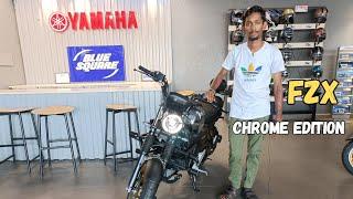 Yamaha FZX Chrome and Metallic Black colour review in Tamil | groom colour | new features | price