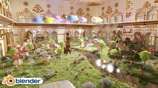 Miniature Wonderland in Steampunk Castle - Blender CGI Animation - Cycles X